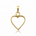 34406 xuping  fashion design Stainless Steel jewelry 14K gold color heart shape  pendant